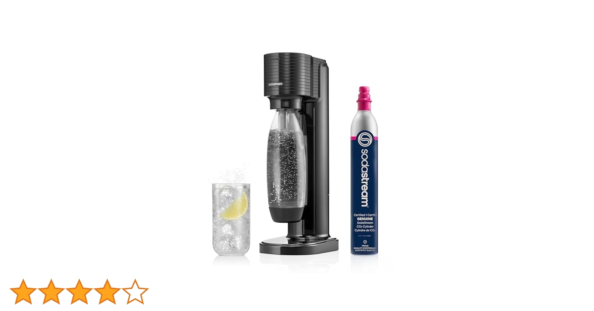 sodastream GAIA ブラック 炭酸水メーカー sodastream ソーダストリーム GAIA(ガイア)スターターキット